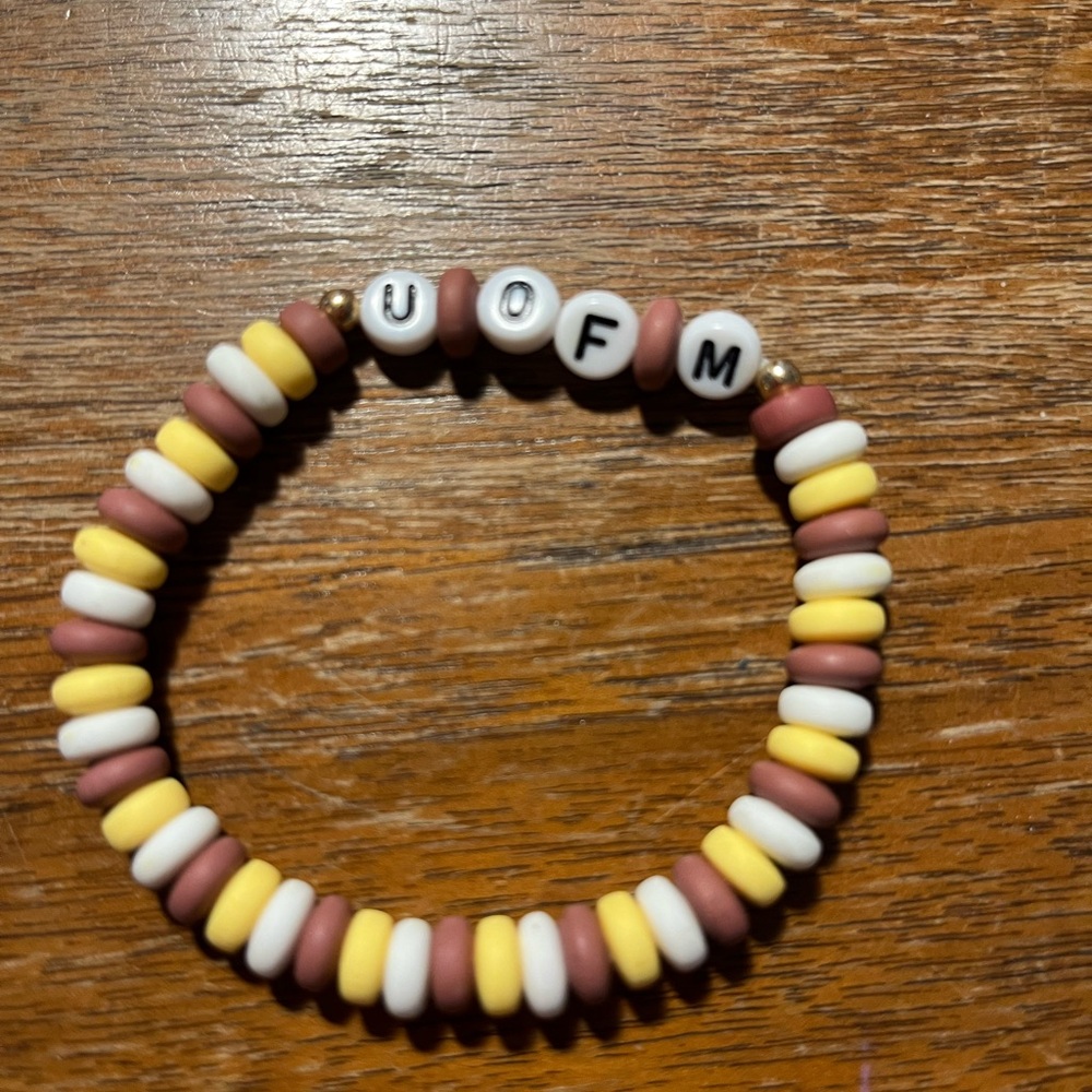 New University of Minnesota Beaded Stretch Bracelet